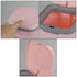 1/2 Gallon Tiny Countertop Trash Can, Push-Button (Pink)...