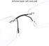 Fuisetaea Rimless Frame Bifocal Reading Glasses Flexible Titanium Alloy +1.50 Lightweight Readers Bifocal Glasses...