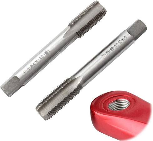 S28esong Thread Tap Pedal Accessories Universal HSS Portable Bicycle Outdoor Bike Crank Repair Tool Replacement Right Left Hand Durable Clean...
