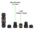 Outdoor Waterproof Connector,IP68 M16 2Way 3Core Electrical Cable Connector for 3.5-7mm Wire Range(AC 400V, 17.5A) Quick Repair Extend Power Cable...