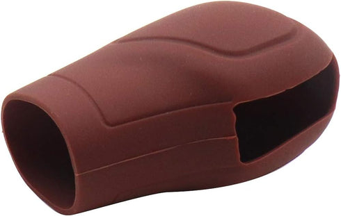 Universal Elastic Silicone Car Automatic Gear Shift Knob Cover Car Shifter Protector, Brown...