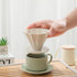 Ceramic Pour-Over Coffee Maker - Slow Drip Coffee Filter - Premium Ceramic with Smooth Textured Glaze for the Discerning Coffee Enthusiast (White)...