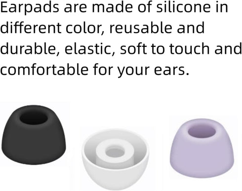 Earbud Replacement Tips Silicone Eartips Compatible with Samsung Galaxy Buds 2 Pro Headphones Earbud Cap Ear Bud Tips 6 Pair S/M/L......