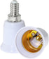 5PCS E14 European Base to E26/E27 Edison Base LED Light Lamp Bulbs Sockets Adapter Converter Chandelier Light Socket for Ceiling Fans Light, Penda...