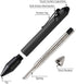 Cool Hand 4.5'' Bolt Action Pen with Stylus for Touchscreen, Rocket Style Carbon Fiber Body, Ballpoint Pen w/Pocket Clip, Classic Black...