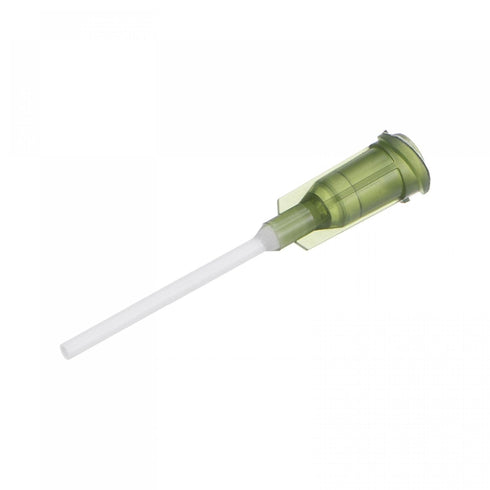 uxcell 20 Pcs 14G Plastic Dispensing Needles, 1" PP Glue Needle Tube Blunt Luer Lock Tips with PP Flexible Needle for Liquid Glue Gun, Olive...