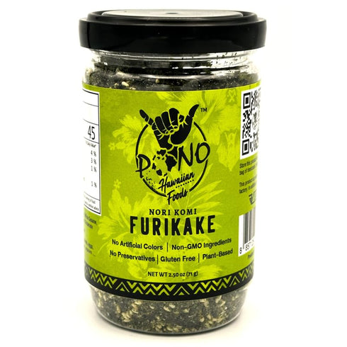 Pono Hawaiian Nori Komi Furikake Rice Seasoning - Gluten-Free and Non-GMO - Multi-Purpose Rice Seasoning – Free from Preservatives and Artificial ...