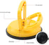 MAKERELE Glass Suction Cup Vacuum Window Lifter 4.7", Yellow Plastic Suction with Handles, for Glass,Tiles, Mirror, Granite Lifting and Objects Mo...