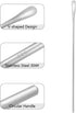 10 Inch/25.8cm Coffee Stirrers Spoon,Silver Stainless Steel 304# Coffee Stir Sticks,Round Solid Long Handle Cocktail Beverage Iced Tea Stirring St...