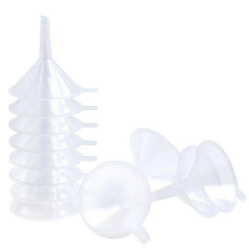 Small Funnel, 2.16inch Clear Plastic Mini Funnels for Science Lab Bottle Filling Liquid, Essential Oils, Perfume(48 Pack)...