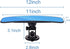 12'' Rear View Mirror Universal Rearview Mirror Interior Anti-glare Frameless Panoramic Wide Angle HD RearView Mirror with Suction Cup for Car Tru...