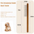 Dog Cat Comb with Solid Wood Handle Stainless Steel Teeth, Professional Pet Grooming Supplies Accessories Perfect for Honghair Hairy Pets...