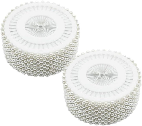 LC LICTOP WHITE Round Pearl Head Dressmaking Pins Weddings Corsage Florists Sewing Pin(960Pcs)...