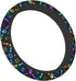 Black Rainbow Dog Paw Print Steering Wheel Cover Colorful Cute Bones Stearing Wheeler Covers Cooling Sterringwheelcovers Cool Girl Stering Coverin...