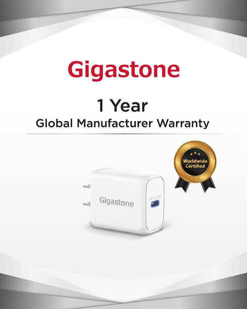 Gigastone 20W USB C Charger 2-Pack Power Essential PD3.0 Fast Charger Compact USB C Power Adapter Rapid Charging Compatible iPhone 14/Pro Samsung ...