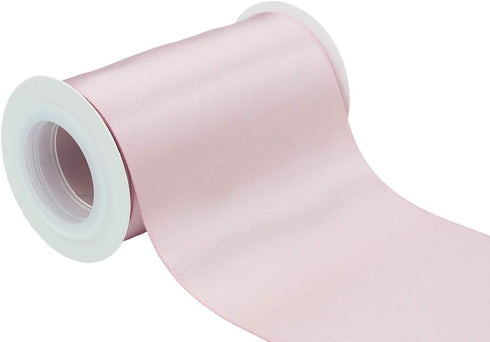 Ribbonitlux 4" Wide Double Face Satin Ribbon 5 Yards (813-Vanilla), Set for Grand Opening Ceremonies, Ribbon Cutting, Chair Sashes, Wedding and Cr...