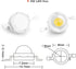 CHANZON 10 pcs High Power Led Chip 3W Natural White (4000K - 4500K / 600mA - 700mA / DC 3V - 3.4V / 3 Watt) Super Bright Intensity SMD COB Light E...