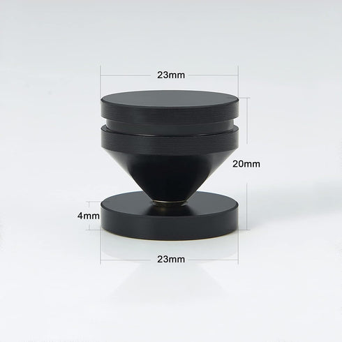 Speaker Spikes Floor Protectors 4pcs, Shockproof Speaker Isolation Stand Feet for HiFi Amplifier, Subwoofer, DAC Recorder, Turntable, Cone Base Pa...