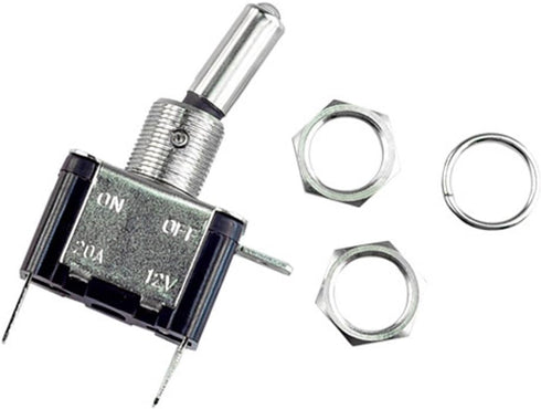 ESUPPORT 12V 20A AMP Green LED Light Rocker Toggle Switch SPST ON/OFF Car Motor Pack of 10...
