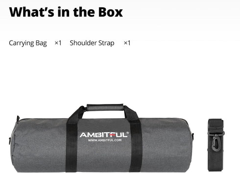AMBITFUL Widened Version Tripod Carrying Case Bag 21/25/31/39/43/47/51/55/ for Light Stands,Boom Stand,Umbrella and Tripod Photography Accessories...