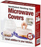 5 Piece Ventilated Microwave Covers Adjustable Steam Vents Assorted Sizes BPA Free Mixed Sizes For Large & Small Food Plates Bowls...