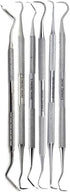 6 Dental Sickle Scalers Double Ended Probes for Professional Teeth Cleaning Calculus Plaque & Tartar Remover - Made of Stainless Steel for Oral Ca...