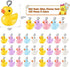 Hicarer 100 Pcs Duck Charms for Bracelet Jewelry Making Colorful Mini Duck Beads for for DIY Earring Necklace Keychains Making Party Supplies...