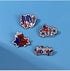 1-4Pcs Independence Day Badge Pins Brooch for Men Women 4th of July White Blue Red USA American Flag Lapel Pins American Star Pins Patriotic Brooc...