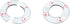 FDXGYH 2 Pcs ID 3.0 Inch ABS Wall Split Flange Self-Adhesive Tape Round Escutcheon Plate Cover for Water Pipe Faucet Decoration Accessories...