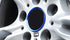 iJDMTOY 4pc Anodized Blue Aluminum Rim Center Cap Surrounding Ring Decoration Trims Compatible with All BMW 68mm Center Caps...
