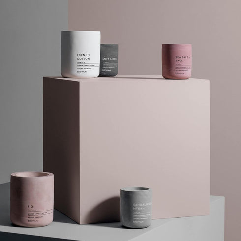 Blomus Fraga Scented Candle Micro Chip S Soy Wax Candle in Concrete Look...