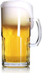BaveL Style Extra Large Beer Mug 34 Ounce,Large Glass Mugs With Handle,One Liter German Beer Stein Super Mug (34 oz)...