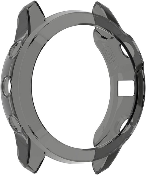MOTONG for Garmin Fenix 6X Transparent TPU Protective Case - TPU Protective Case Cover Shell for Garmin Fenix 6X(TPU Black)...
