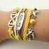 16pcs Handmade Braided Multi Layers Vintage Woven Rope Woven Leather Alloy Owl Infinity Wrap Bangle Bracelets by OUR SUPER DEALS...