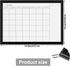 Dry Erase White Board & Monthly Calendar Board, Magnetic Whiteboard for Wall, Office/School/Home, Hanging Board for Decoration/Kitchen/Memo, Black...