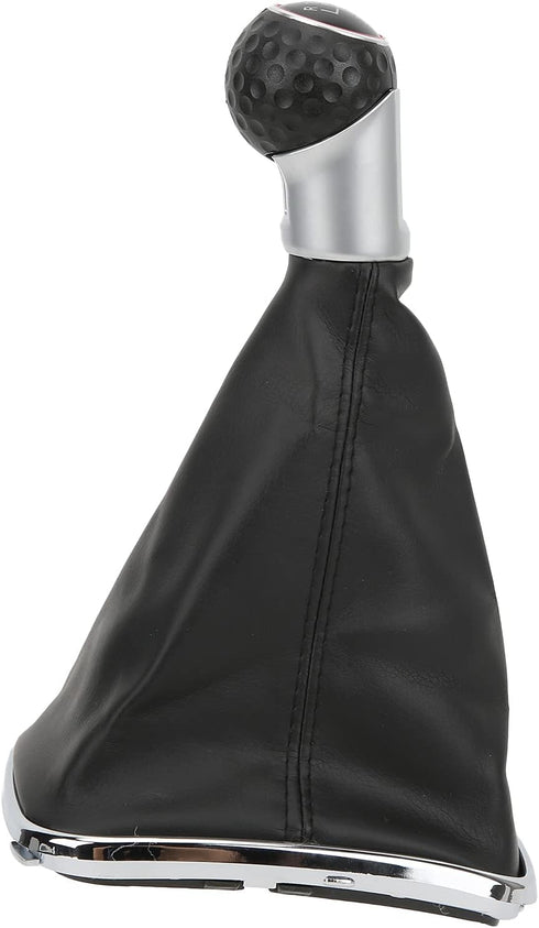 Gear Shift Knob Kit, 5 Speed / 6 Speed Gear Shift Knob Gear Shift Stick Knob Gaiter Boot Dust Cover Replacement for Mk4 Bora 1999?2004(5 gears) Ge...