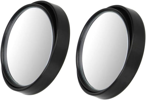 360° Rotary Push Car Rear View Mirror, Black...