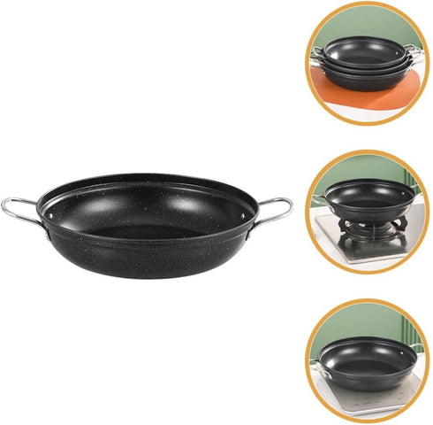 Stainless Steel Skillet with 2 Handles Saute Pan Everyday Pan Stir Fry Pan Chef s Pan Multipurpose Deep Frying Pan Stewpot Skillet...