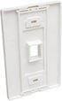 Tripp Lite Single-Gang 1-Port Universal Keystone Wall Plate, Cat5/6/6a, USB, HDMI, DisplayPort, RCA, White (N080-101)...