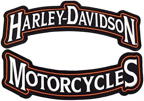 Harley Rocker Patches 12" Large Embroidered Motorcycle Jacket Patch...