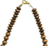 Natural Wood Beads Necklace for Men Women Wooden Chain Unisex Chunky Bead Necklaces...