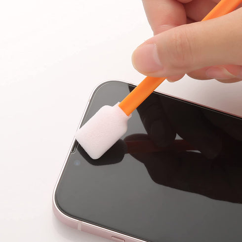 Foam Swab Sticks (100 pcs Large Rectangular Foam Tips, 5.25", Orange) Cleanroom Cleaning Swab Sponge Stick for Inkjet Printer, Optical Instruments...