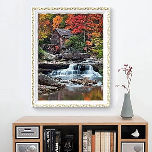 KTHOFCY 5D DIY Diamond Painting Kits for Adults Kids Waterfall Full Drill Embroidery Cross Stitch Crystal Rhinestone Paintings Pictures Arts Wall ...