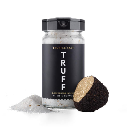 TRUFF Black Truffle Salt, Fine and Coarse Sea Salt, Dried Black Summer Truffles, Specialty Seasoning for A Truly Aromatic Flavor Experience, For t...