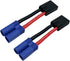 2 Pairs RC LiPo Battery Connector Adapter Compatible with Lipo Battery Plug to EC5 Male Female on ESC Charge...