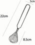 Mini French Spring Whisk, 8.67 Inch Silver Stainless Steel Spring Coil Whisk, Hand Eggbeater Egg Mixer Whisk Blender Stirring Beater...