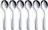 Soup Spoons, Stainless Steel 6.1” Heavy Duty Round Spoons, Dinner Spoon Table Spoon Silverware, Metal Spoon Cutlery Set, 6-Piece...