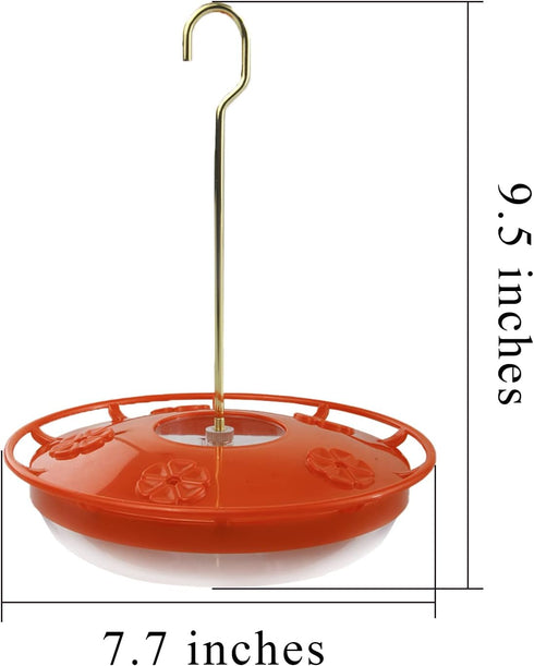 Hummingbirds Feeders for Outdoors Hanging – Bird Feeder with 5 Feeding Ports – Heavy Duty Plastic Humming Bird Feeder with Alloy Steel Hanging Rod...