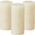 Simply Soson 3x6 inch Ivory Pillar Candles Set of 3, Rustic Texture, Unscented Ivory Candles, Dripless Candles, 3 inch Pillar Candles Ideal as Wed...