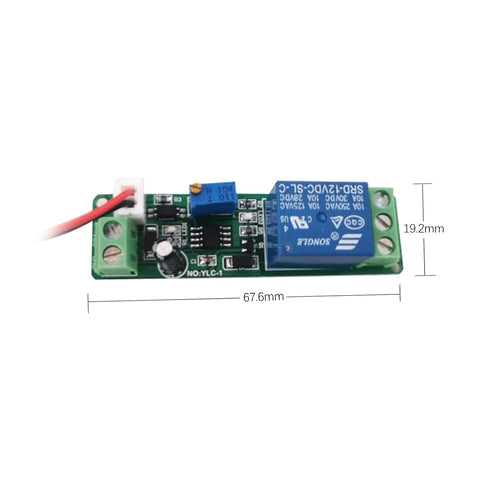 Jadeshay DC 12V Adjustable Timer Delay Module, High Precision Turn Off Relay Switch 1-10sec for Automation, Robotics, Intelligent Systems......